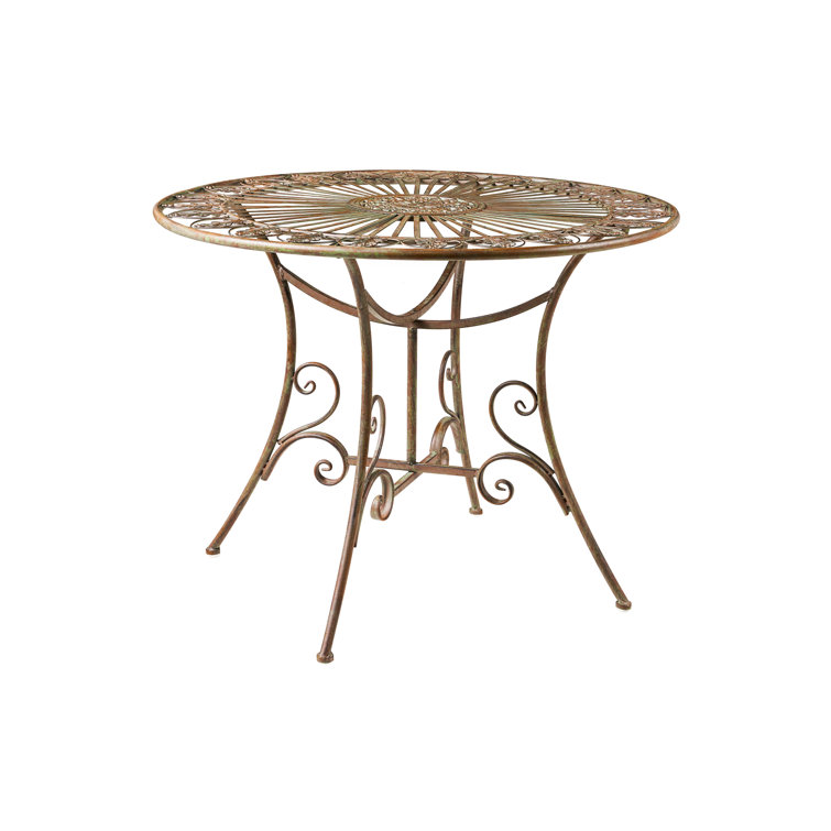 Outdoor iron deals dining table